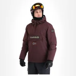 Napapijri, Rainforest Winter 3 (2022/2023) Winter Anorak Heren Burgundy Fudge Paars