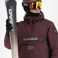 Napapijri, Rainforest Winter 3 (2022/2023) Winter Anorak Heren Burgundy Fudge Paars -Cmp Ski-uitrusting Winkel 22napap111v9 bi 05