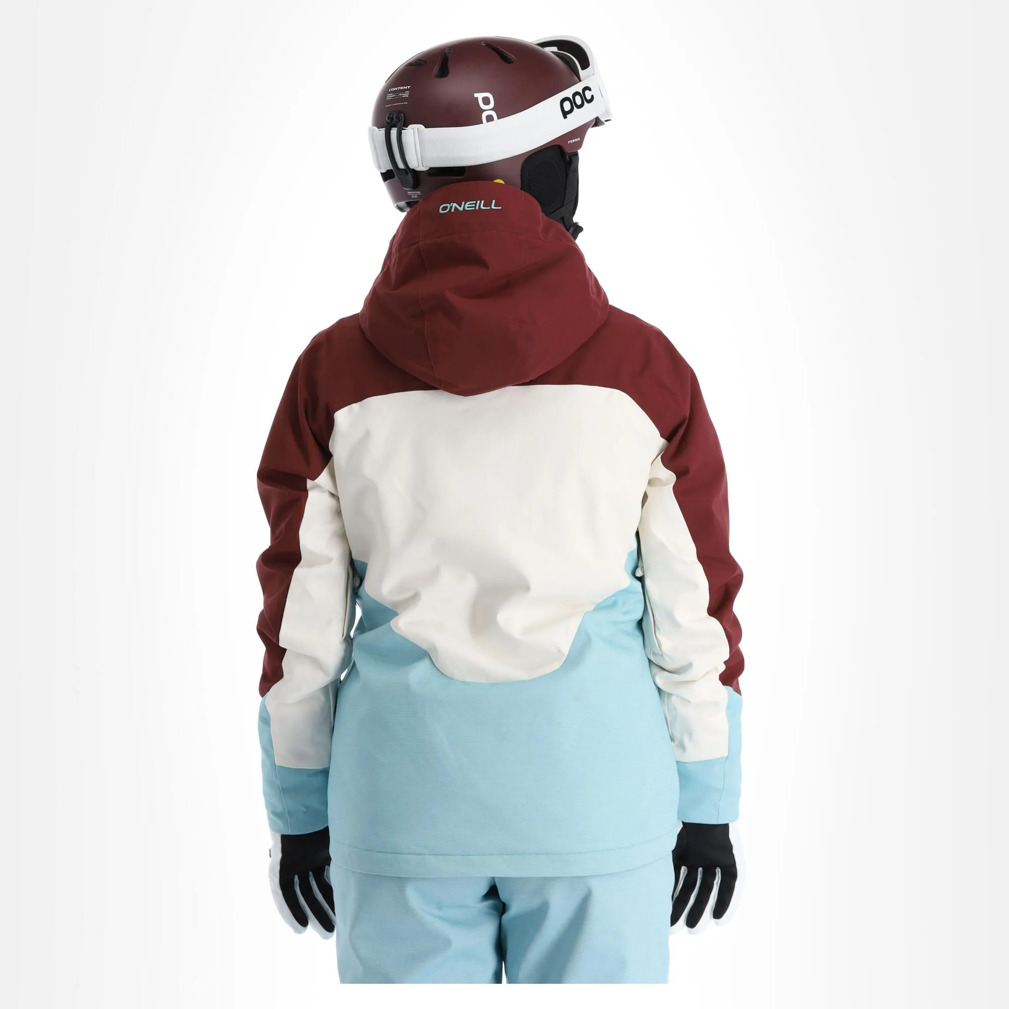 O'Neill, Diamond Ski-jas Dames Windsor Wine Colour Block Rood 2 O'Neill, Diamond Ski-jas Dames Windsor Wine Colour Block Rood - Afbeelding 2