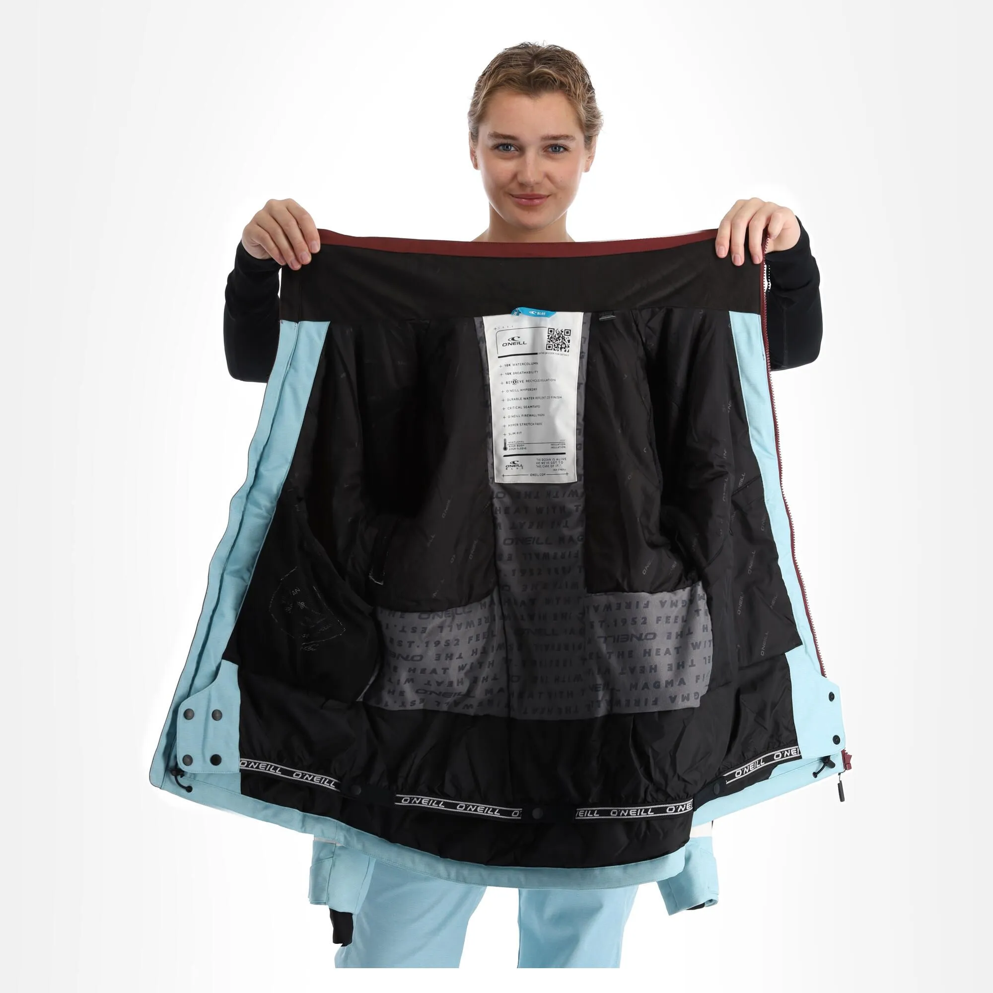 O'Neill, Diamond Ski-jas Dames Windsor Wine Colour Block Rood 5 O'Neill, Diamond Ski-jas Dames Windsor Wine Colour Block Rood - Afbeelding 5