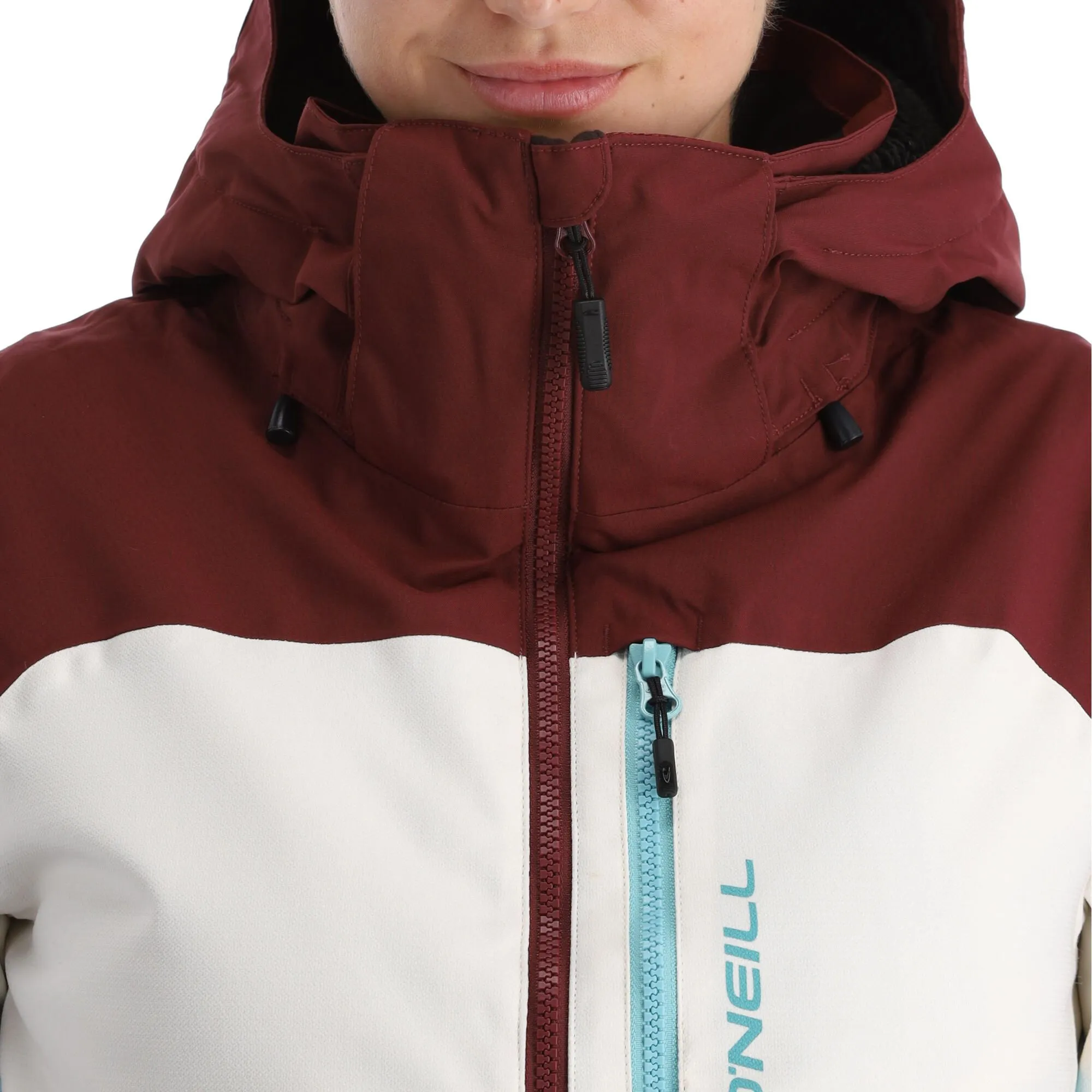 O'Neill, Diamond Ski-jas Dames Windsor Wine Colour Block Rood 6 O'Neill, Diamond Ski-jas Dames Windsor Wine Colour Block Rood - Afbeelding 6