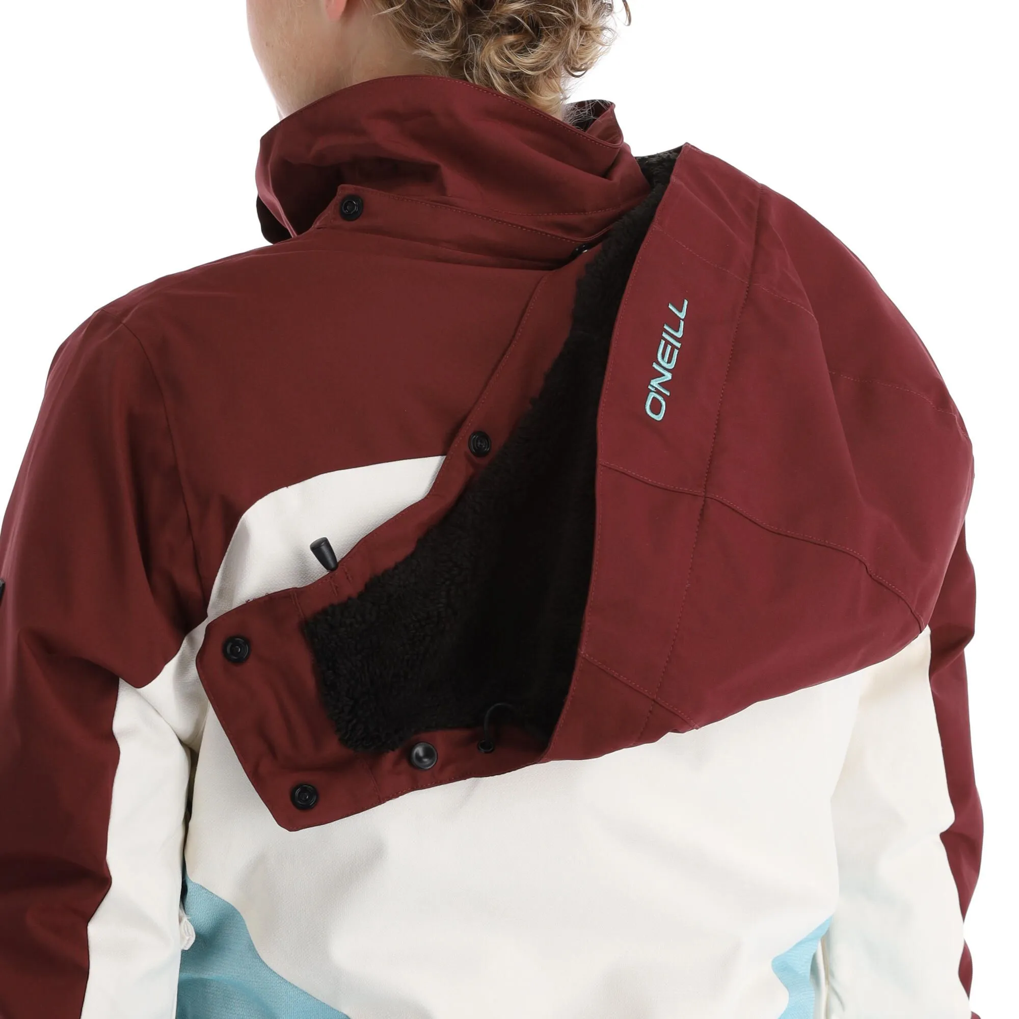 O'Neill, Diamond Ski-jas Dames Windsor Wine Colour Block Rood 11 O'Neill, Diamond Ski-jas Dames Windsor Wine Colour Block Rood - Afbeelding 11