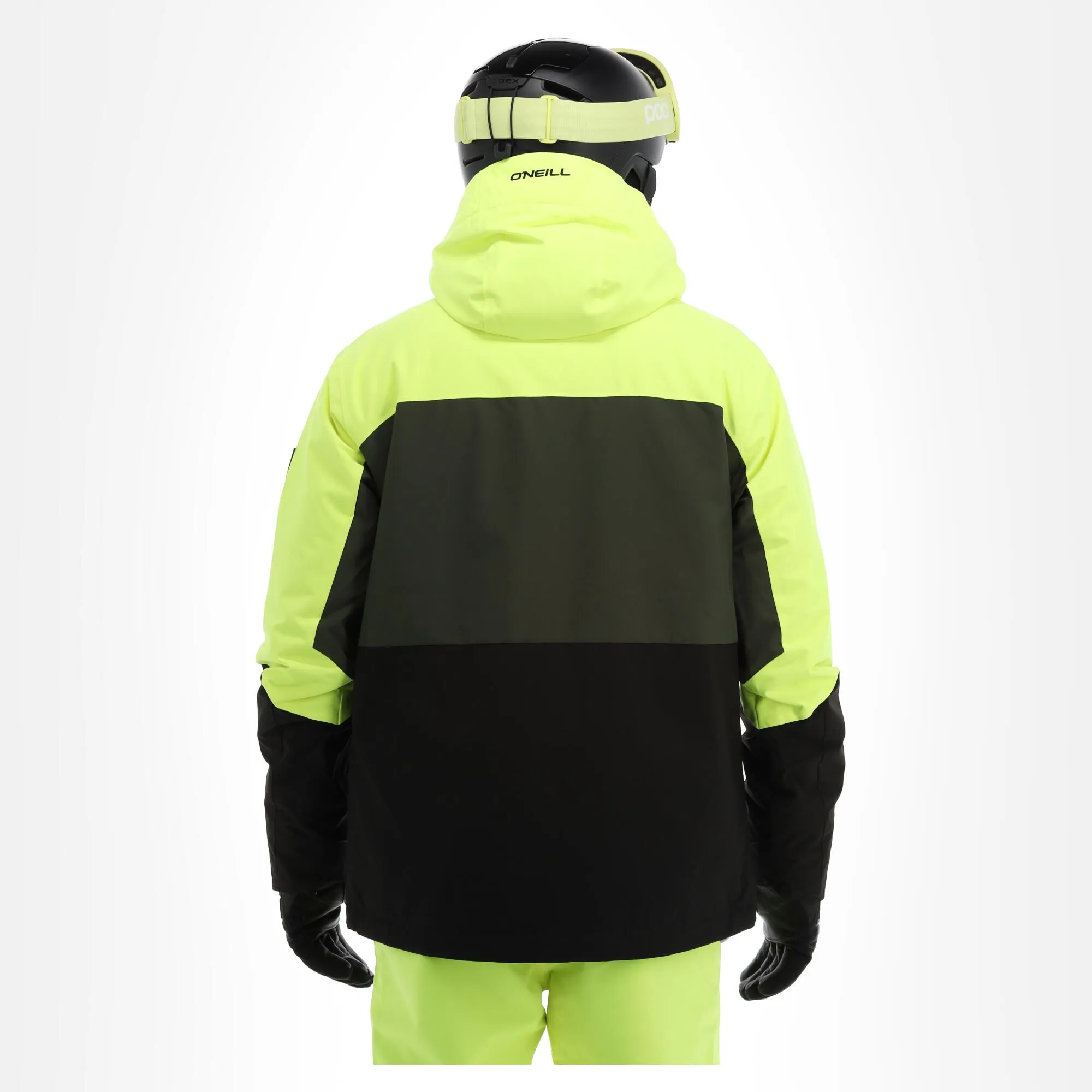 O'Neill, Carbon Ski-jas Heren Colour Block Pyranine Geel 2 O'Neill, Carbon Ski-jas Heren Colour Block Pyranine Geel - Afbeelding 2