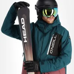 O'Neill, Jigsaw Ski-jas Heren Colour Block Deap Teal Blauw -Cmp Ski-uitrusting Winkel 22o nei109v3 bi 05