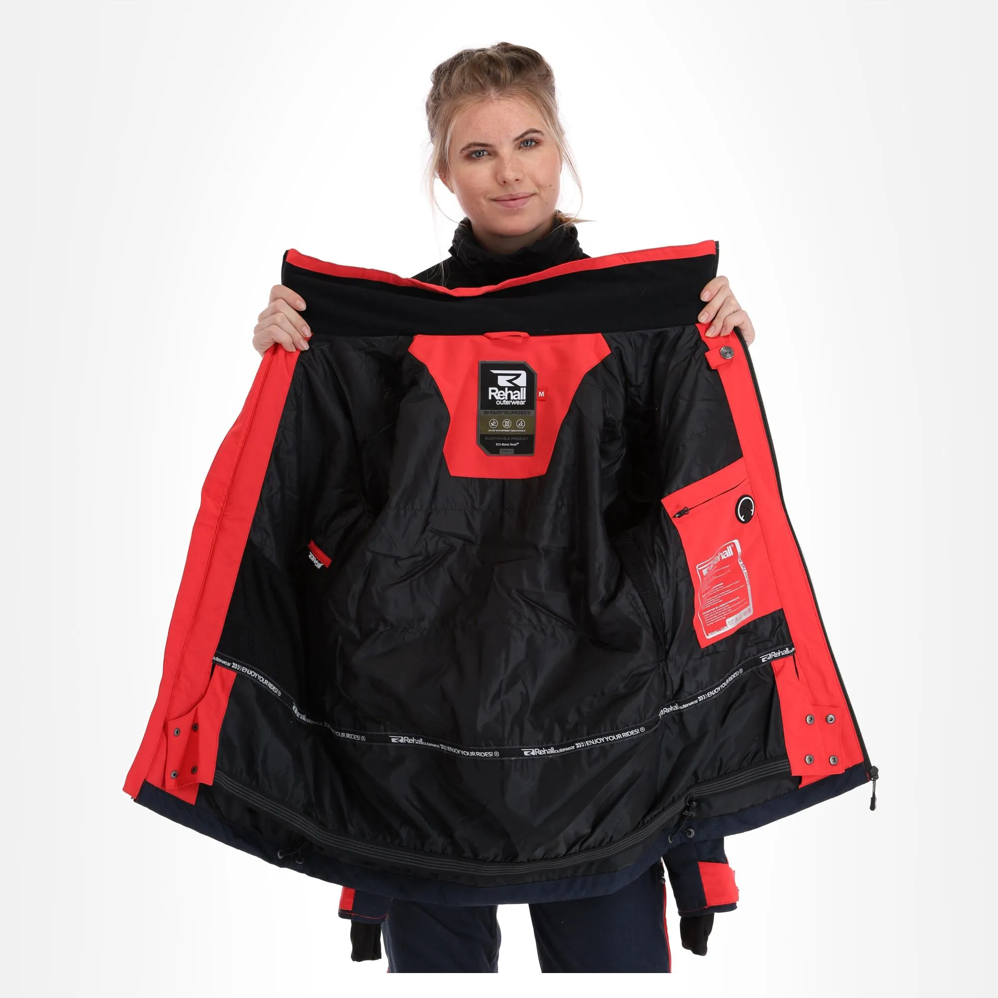 Rehall, Evy-R Ski-jas Dames Coral Roze 5 Rehall, Evy-R Ski-jas Dames Coral Roze - Afbeelding 5