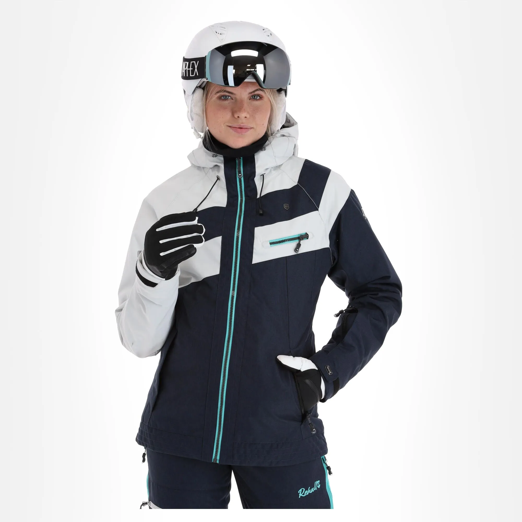Rehall, Maus-R Ski-jas Dames Glacier Blauw 1 Rehall, Maus-R Ski-jas Dames Glacier Blauw