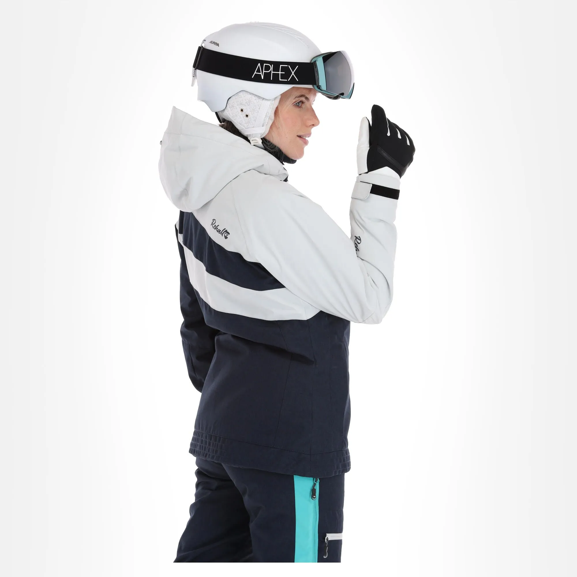 Rehall, Maus-R Ski-jas Dames Glacier Blauw 2 Rehall, Maus-R Ski-jas Dames Glacier Blauw - Afbeelding 2
