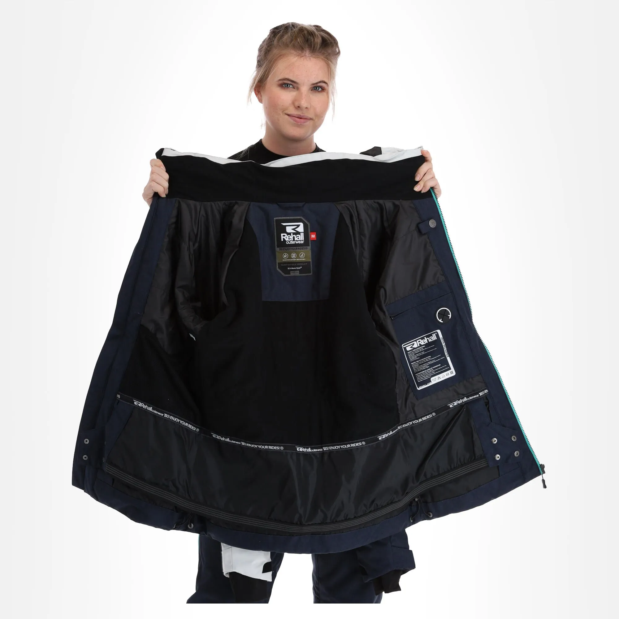 Rehall, Maus-R Ski-jas Dames Glacier Blauw 5 Rehall, Maus-R Ski-jas Dames Glacier Blauw - Afbeelding 5