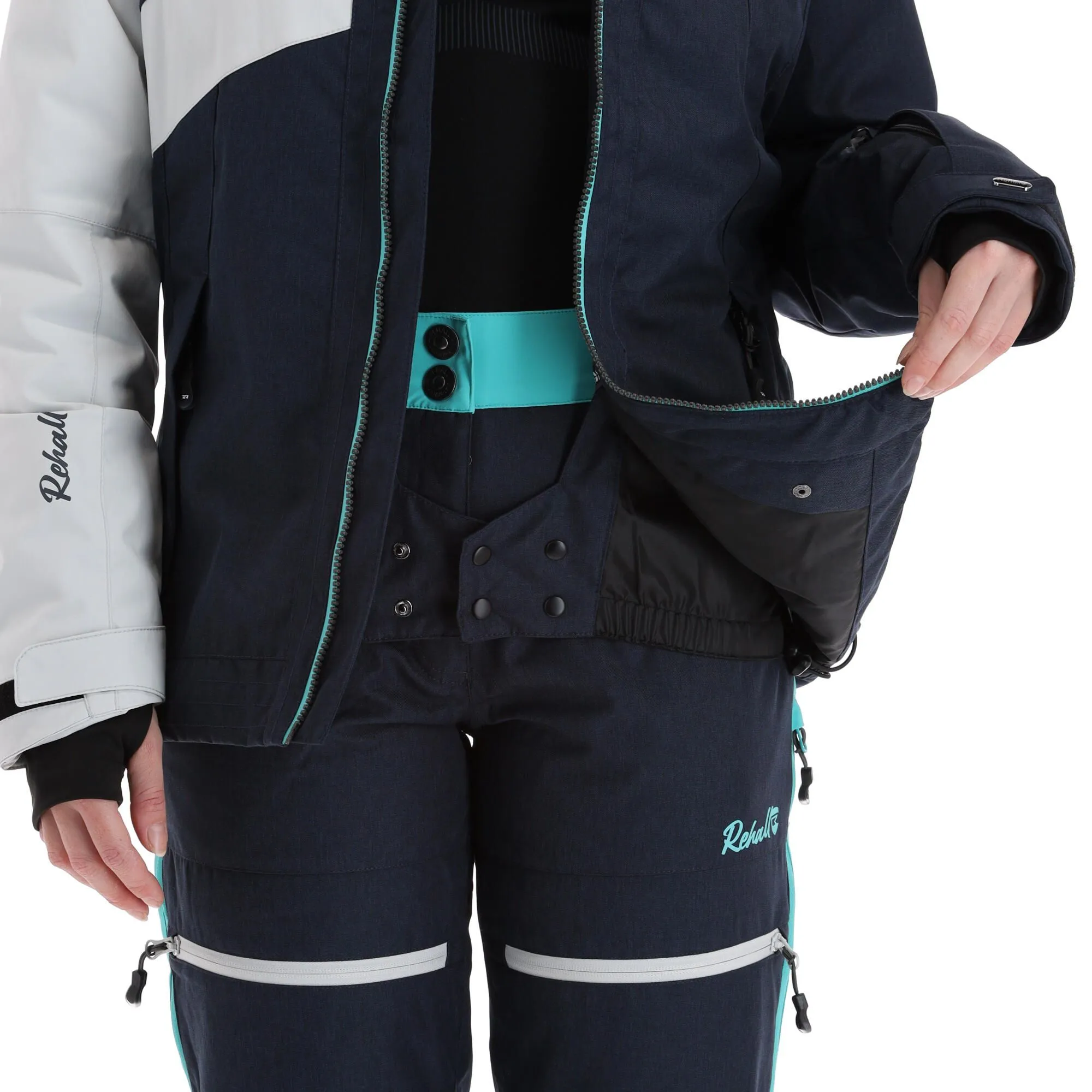 Rehall, Maus-R Ski-jas Dames Glacier Blauw 7 Rehall, Maus-R Ski-jas Dames Glacier Blauw - Afbeelding 7