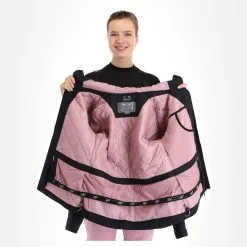 4F, Kudn001 Ski-jas Dames Deep Zwart -Cmp Ski-uitrusting Winkel 4f kudn001 aa jas gevoerd dames deep zwart 224fxxx101v4 BI 06