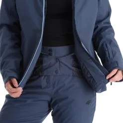 4F, Kudn001 Ski-jas Dames Denim Blauw -Cmp Ski-uitrusting Winkel 4f kudn001 aa jas gevoerd dames denim blauw 224fxxx101v3 BI 11