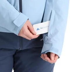 4F, Kudn002 Ski-jas Dames Light Blauw -Cmp Ski-uitrusting Winkel 4f kudn002 aa jas gevoerd dames light blauw 224fxxx102v3 BI 10