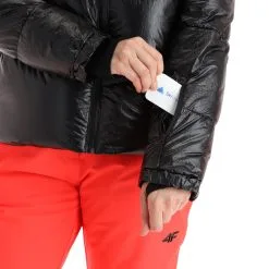 4F, Kudn004 Ski-jas Dames Deep Zwart 17 4F, Kudn004 Ski-jas Dames Deep Zwart -Cmp Ski-uitrusting Winkel 4f kudn004 aa jas gevoerd dames deep zwart 224fxxx103v1 BI 09