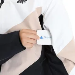 4F, Kudn008 Ski-jas Dames Beige -Cmp Ski-uitrusting Winkel 4f kudn008 aa jas gevoerd dames beige 224fxxx104v2 BI 07