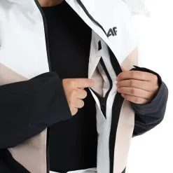 4F, Kudn008 Ski-jas Dames Beige -Cmp Ski-uitrusting Winkel 4f kudn008 aa jas gevoerd dames beige 224fxxx104v2 BI 09