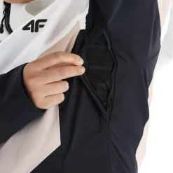 4F, Kudn008 Ski-jas Dames Beige -Cmp Ski-uitrusting Winkel 4f kudn008 aa jas gevoerd dames beige 224fxxx104v2 BI 12