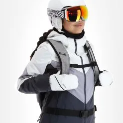 4F, Kudn008 Ski-jas Dames Dark Grijs -Cmp Ski-uitrusting Winkel 4f kudn008 aa jas gevoerd dames dark grijs 224fxxx104v1 BI 05