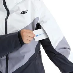 4F, Kudn008 Ski-jas Dames Dark Grijs -Cmp Ski-uitrusting Winkel 4f kudn008 aa jas gevoerd dames dark grijs 224fxxx104v1 BI 07