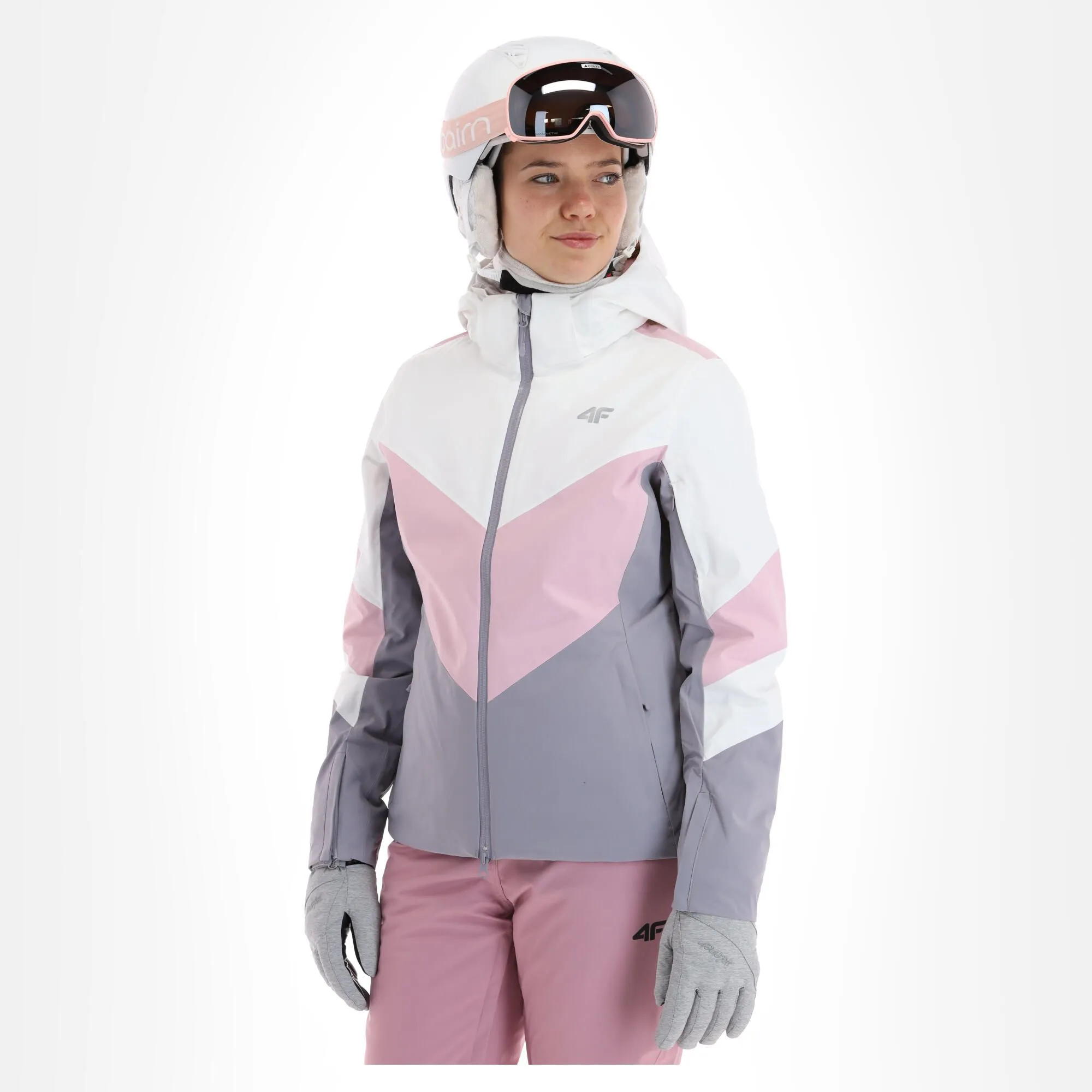 4F, Kudn008 Ski-jas Dames Light Roze 1 4F, Kudn008 Ski-jas Dames Light Roze