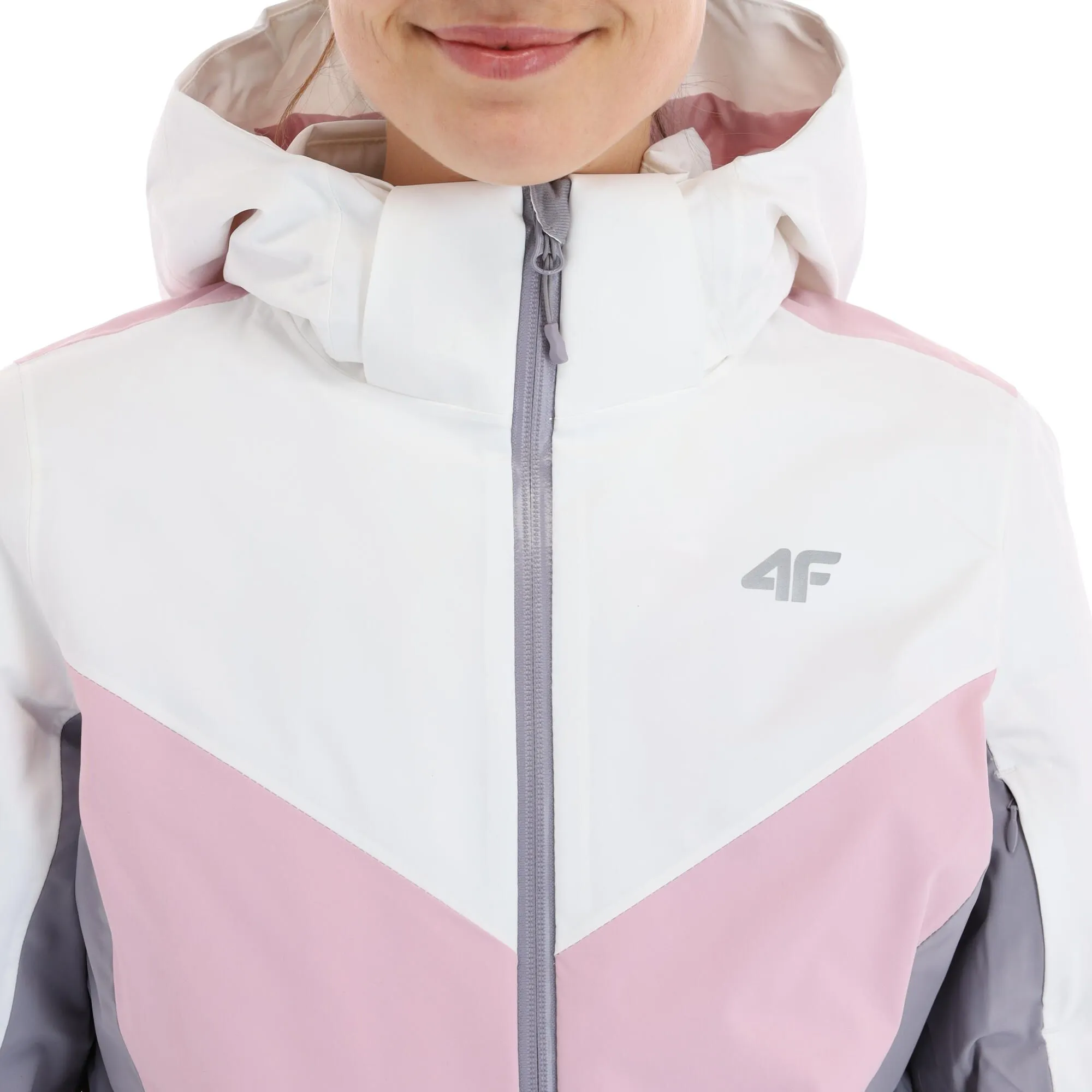 4F, Kudn008 Ski-jas Dames Light Roze 6 4F, Kudn008 Ski-jas Dames Light Roze - Afbeelding 6