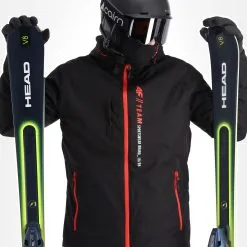 4F, Kumn003 Ski-jas Heren Deep Zwart -Cmp Ski-uitrusting Winkel 4f kumn003 aa jas gevoerd heren deep zwart 224fxxx107v3 BI 05