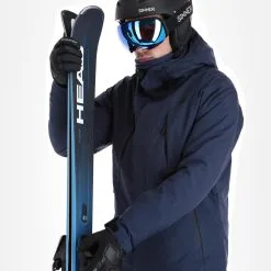 4F, Kumn004 Ski-jas Heren Navy Blauw -Cmp Ski-uitrusting Winkel 4f kumn004 aa jas gevoerd heren navy blauw 224fxxx108v2 BI 05