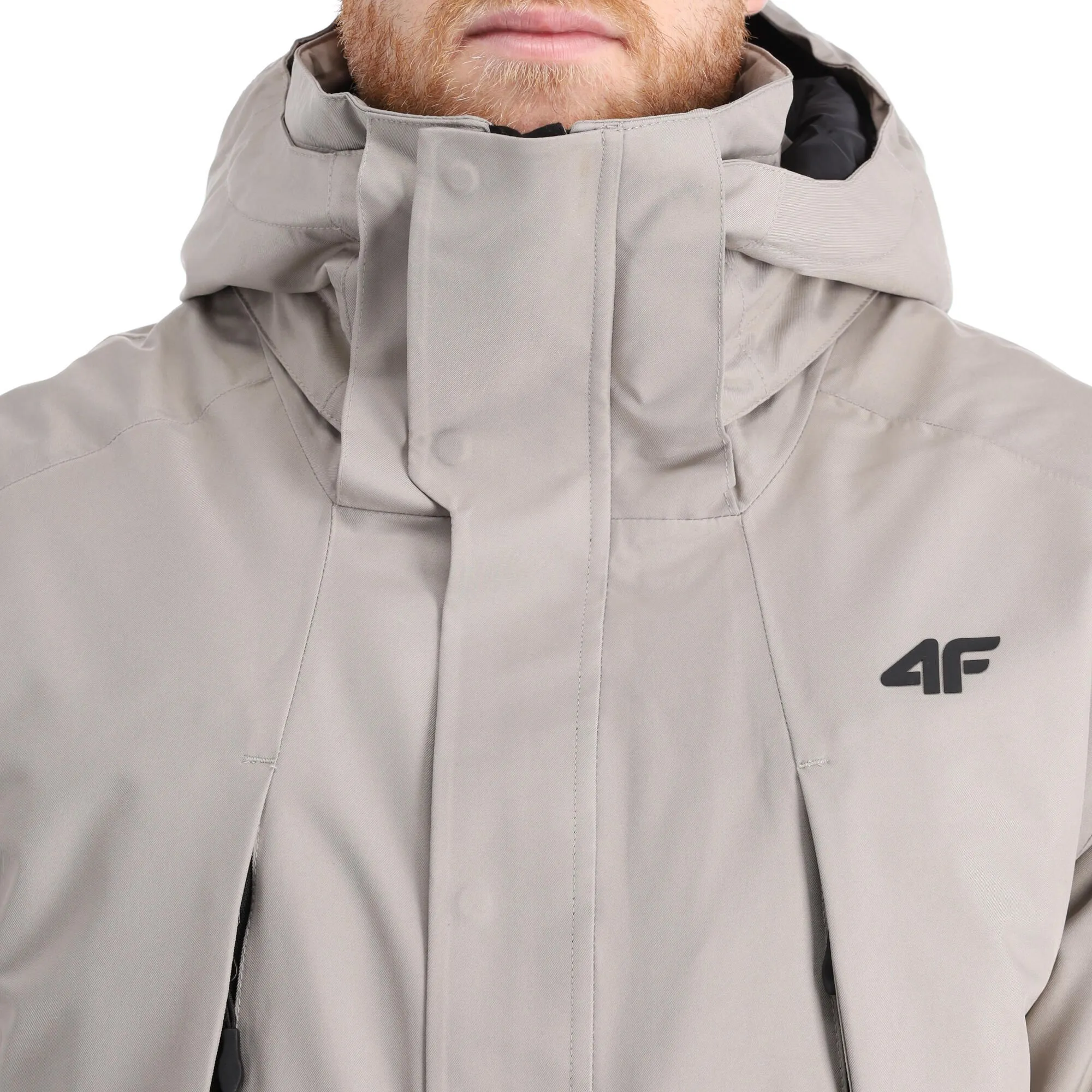 4F, Kumn004 Ski-jas Heren Warm Light Grijs 11 4F, Kumn004 Ski-jas Heren Warm Light Grijs - Afbeelding 11