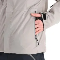 4F, Kumn004 Ski-jas Heren Warm Light Grijs 28 4F, Kumn004 Ski-jas Heren Warm Light Grijs -Cmp Ski-uitrusting Winkel 4f kumn004 aa jas gevoerd heren warm light grijs 224fxxx108v1 BI 15