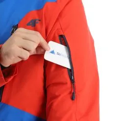 4F, Kumn008 Ski-jas Heren Cobalt Blauw -Cmp Ski-uitrusting Winkel 4f kumn008 aa jas gevoerd heren cobalt blauw 224fxxx109v1 BI 08