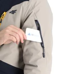 4F, Kumn008 Ski-jas Heren Dark Blauw -Cmp Ski-uitrusting Winkel 4f kumn008 aa jas gevoerd heren dark blauw 224fxxx109v2 BI 08