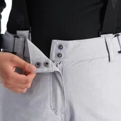 4F, Spdn001 Skibroek Dames Cold Light Melange Grijs -Cmp Ski-uitrusting Winkel 4f spdn001 ba skibroek gevoerd dames cold light melange grijs 224fxxx112v2 BI 05