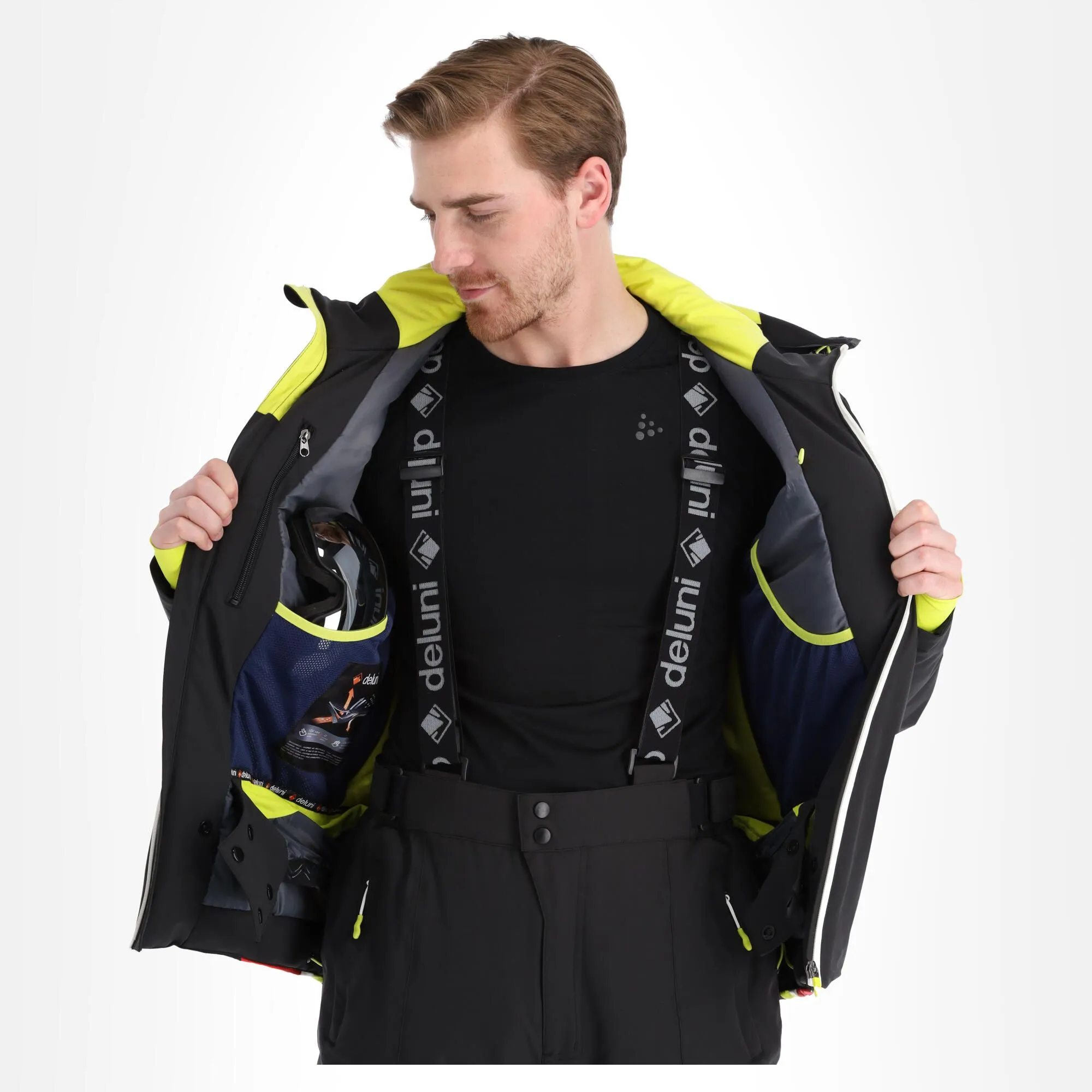 Deluni, Challenger 3 Ski-jas Heren Zwart/rood 5 Deluni, Challenger 3 Ski-jas Heren Zwart/rood - Afbeelding 5