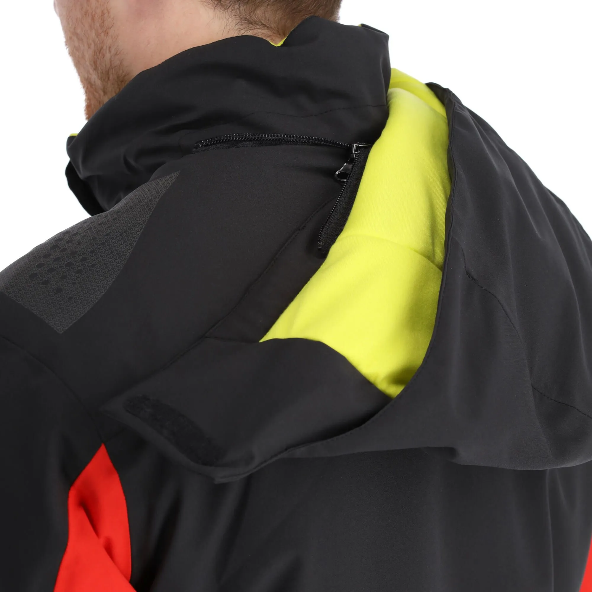 Deluni, Challenger 3 Ski-jas Heren Zwart/rood 9 Deluni, Challenger 3 Ski-jas Heren Zwart/rood - Afbeelding 9