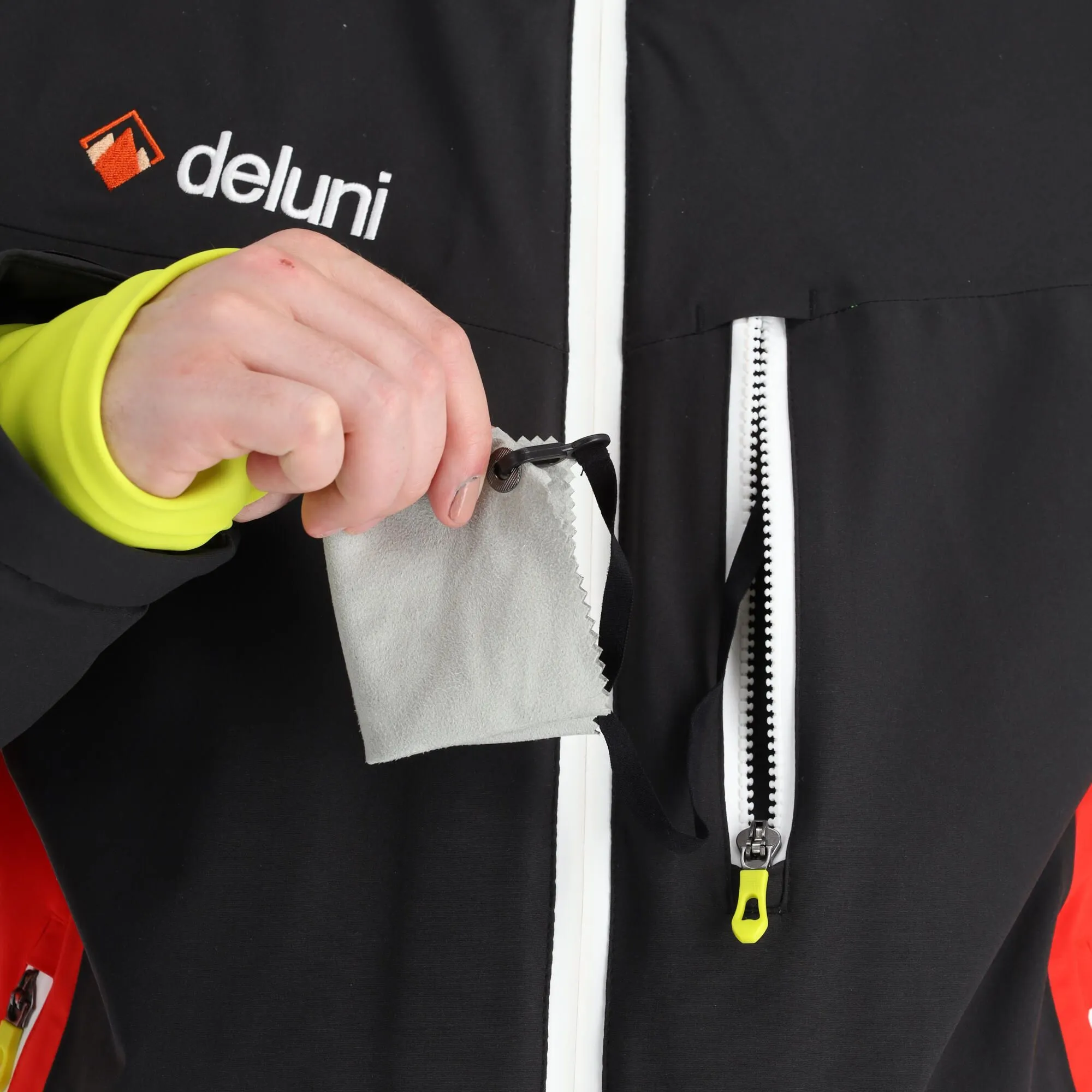 Deluni, Challenger 3 Ski-jas Heren Zwart/rood 10 Deluni, Challenger 3 Ski-jas Heren Zwart/rood - Afbeelding 10