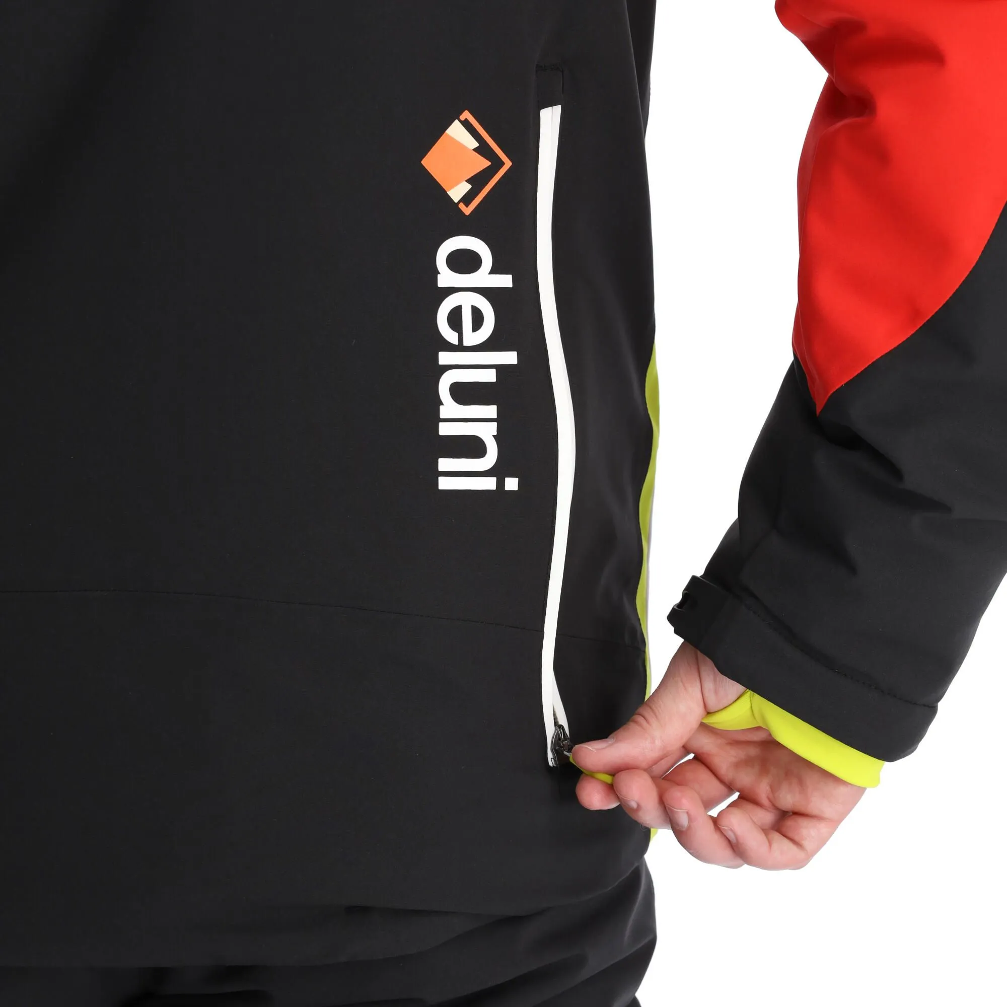 Deluni, Challenger 3 Ski-jas Heren Zwart/rood 13 Deluni, Challenger 3 Ski-jas Heren Zwart/rood - Afbeelding 13