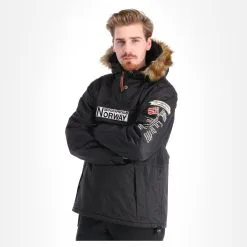 Geographical Norway, Barman Men 068 Bs2 Winter Anorak Heren Zwart