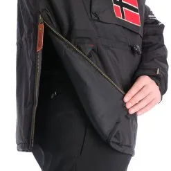 Geographical Norway, Barman Men 068 Bs2 Winter Anorak Heren Zwart -Cmp Ski-uitrusting Winkel aa19geow10a bi 05