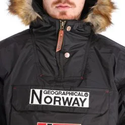 Geographical Norway, Barman Men 068 Bs2 Winter Anorak Heren Zwart -Cmp Ski-uitrusting Winkel aa19geow10a bi 06