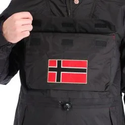 Geographical Norway, Barman Men 068 Bs2 Winter Anorak Heren Zwart -Cmp Ski-uitrusting Winkel aa19geow10a bi 08
