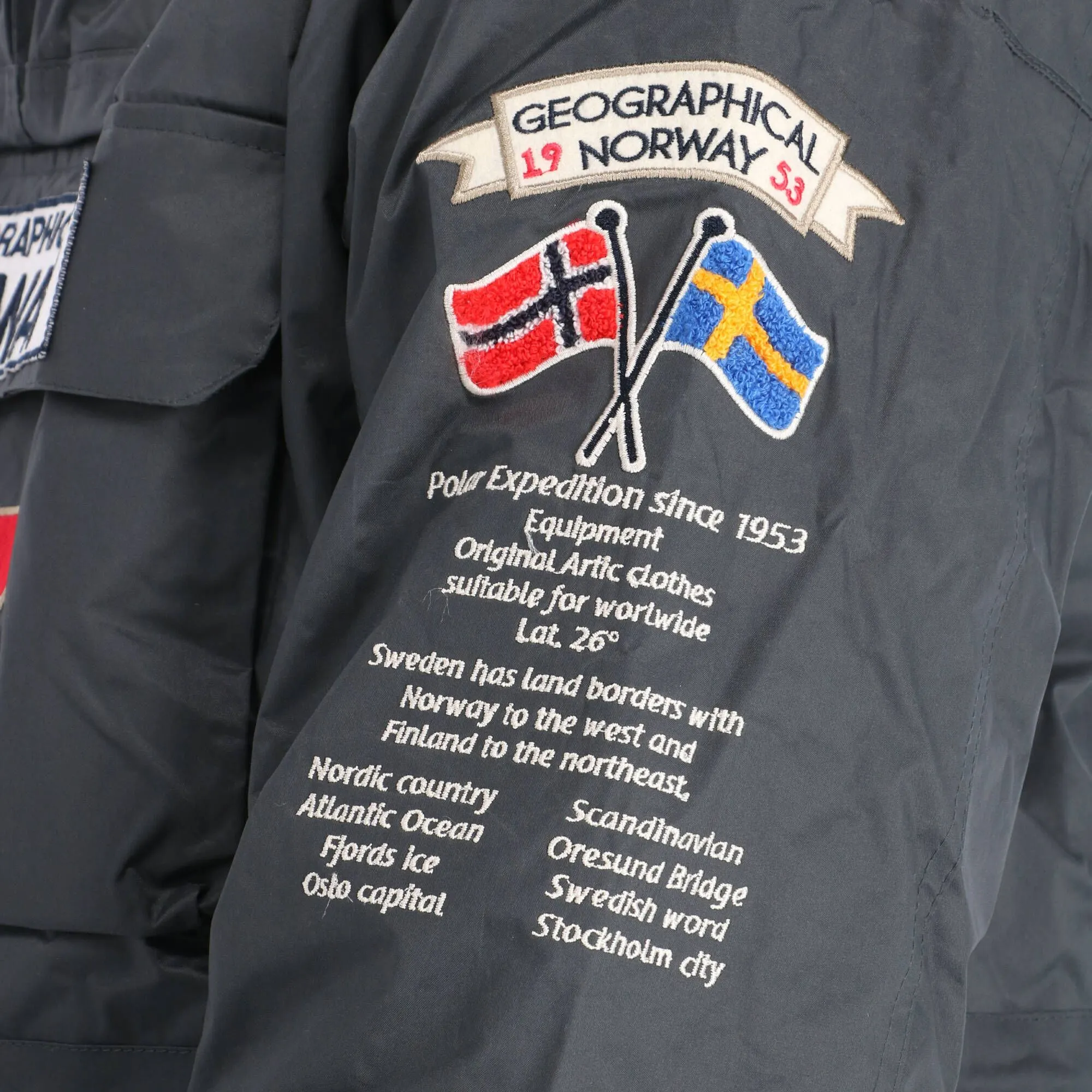 Geographical Norway, Barman Men 068 Bs2 Winter Anorak Heren Dark Grijs 11 Geographical Norway, Barman Men 068 Bs2 Winter Anorak Heren Dark Grijs - Afbeelding 11