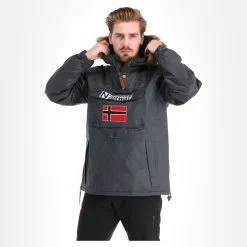 Geographical Norway, Barman Men 068 Bs2 Winter Anorak Heren Dark Grijs