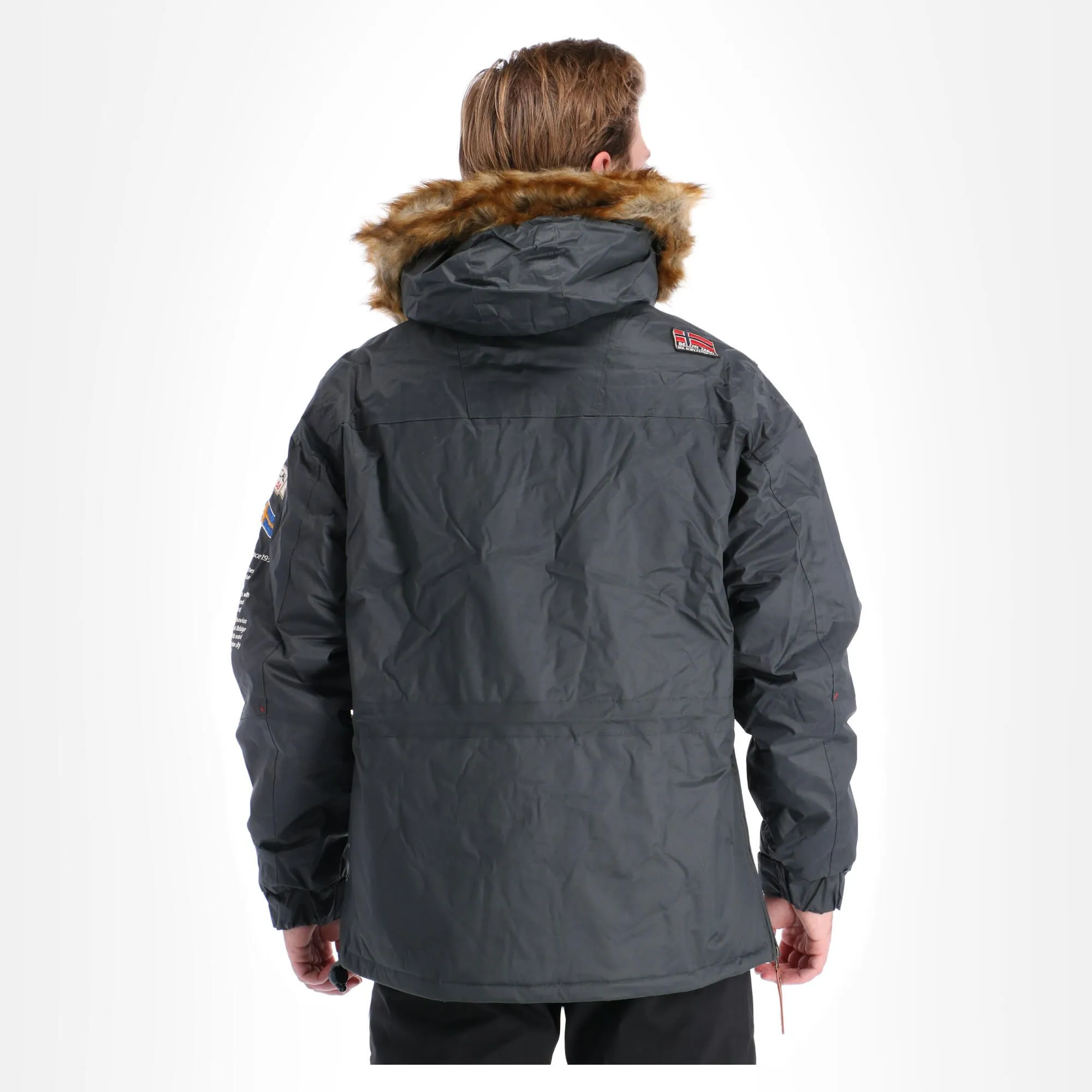 Geographical Norway, Barman Men 068 Bs2 Winter Anorak Heren Dark Grijs 2 Geographical Norway, Barman Men 068 Bs2 Winter Anorak Heren Dark Grijs - Afbeelding 2