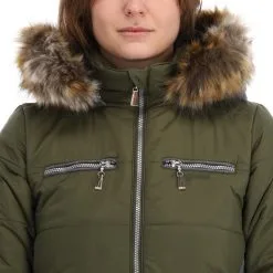 Almgwand, Stongerhohe Ski-jas Dames Olive Grijs, Groen -Cmp Ski-uitrusting Winkel almgwand stongerhohe aa jas gevoerd dames olive grijs groen 22almgw117v3 BI 07