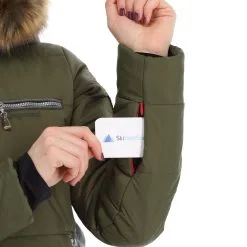 Almgwand, Stongerhohe Ski-jas Dames Olive Grijs, Groen -Cmp Ski-uitrusting Winkel almgwand stongerhohe aa jas gevoerd dames olive grijs groen 22almgw117v3 BI 08