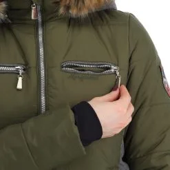 Almgwand, Stongerhohe Ski-jas Dames Olive Grijs, Groen -Cmp Ski-uitrusting Winkel almgwand stongerhohe aa jas gevoerd dames olive grijs groen 22almgw117v3 BI 11