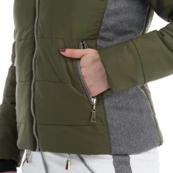 Almgwand, Stongerhohe Ski-jas Dames Olive Grijs, Groen -Cmp Ski-uitrusting Winkel almgwand stongerhohe aa jas gevoerd dames olive grijs groen 22almgw117v3 BI 12