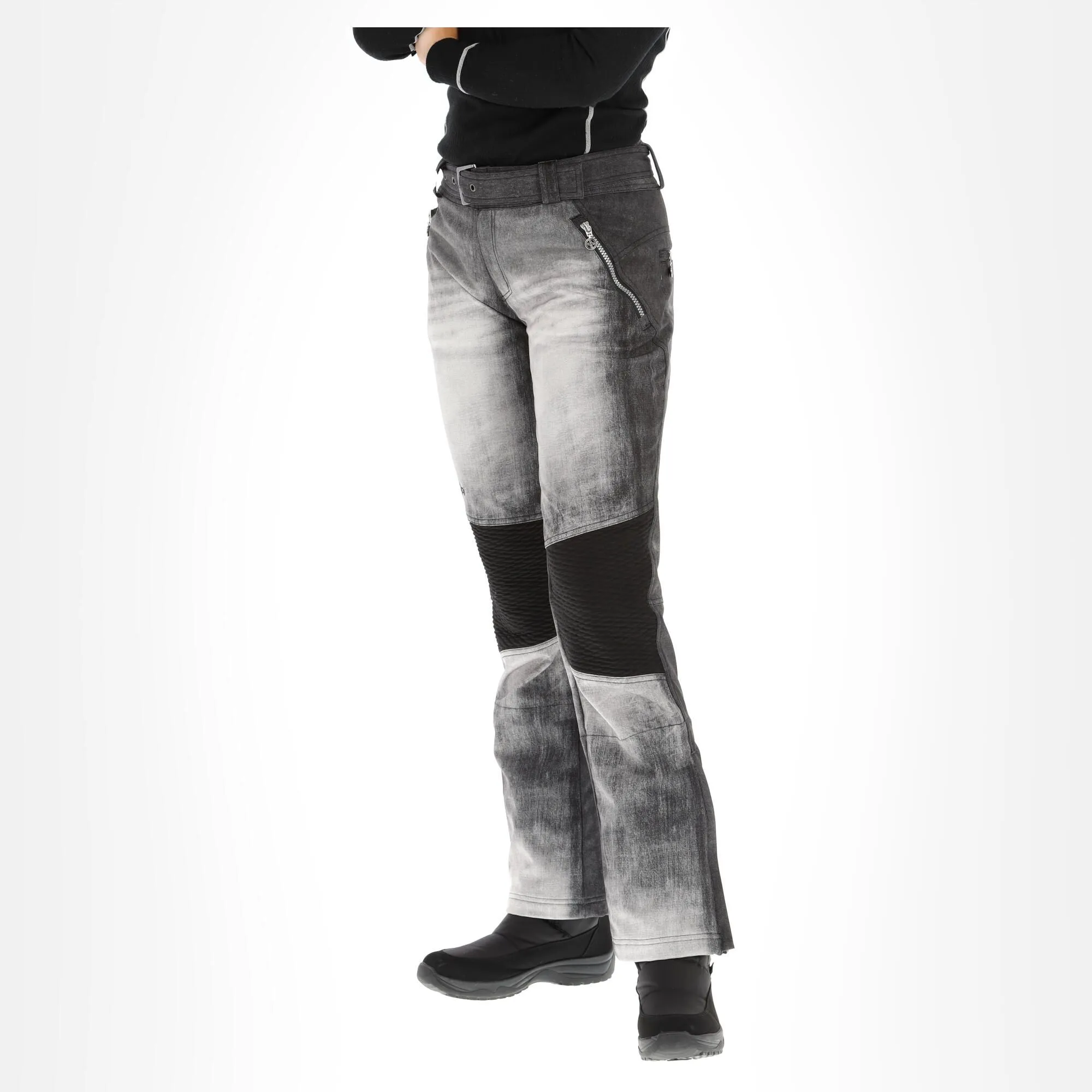 Kilpi, Jeanso-W Softshell Skibroek Dames Zwart 2 Kilpi, Jeanso-W Softshell Skibroek Dames Zwart - Afbeelding 2