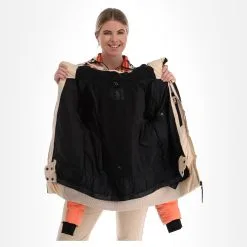 Brunotti, Snowbird Ski-jas Dames Canvas Beige -Cmp Ski-uitrusting Winkel brunotti snowbird aa jas gevoerd dames canvas beige 22bruno117v1 BI 06