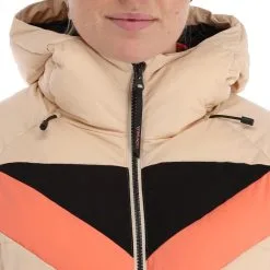 Brunotti, Snowbird Ski-jas Dames Canvas Beige -Cmp Ski-uitrusting Winkel brunotti snowbird aa jas gevoerd dames canvas beige 22bruno117v1 BI 07