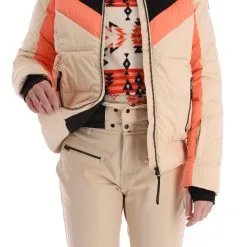 Brunotti, Snowbird Ski-jas Dames Canvas Beige -Cmp Ski-uitrusting Winkel brunotti snowbird aa jas gevoerd dames canvas beige 22bruno117v1 BI 09